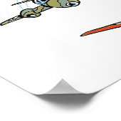 Poster voor vliegende vliegvliegtuigen (Hoek)