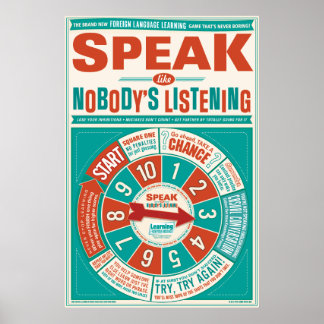 Poster voor vreemde talen in het klaslokaal (Spree