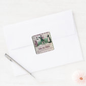 Poster voor vrouwenoverlijden vierkante sticker (Envelop)