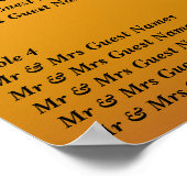 Poster voor weddenschappen bij ontvangst van zitpl (Hoek)