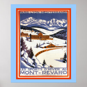  poster voor wintersport