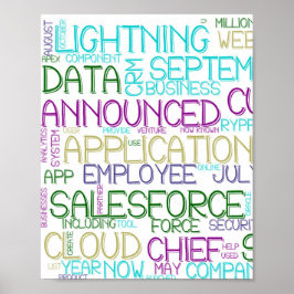 Poster voor Word Cloud Salesforce