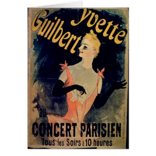 Poster voor "Yvette Guilbert Parisian Concert" (ko