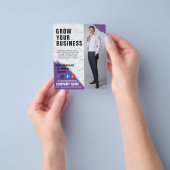 Poster voor zakelijke marketing flyer (Hand)