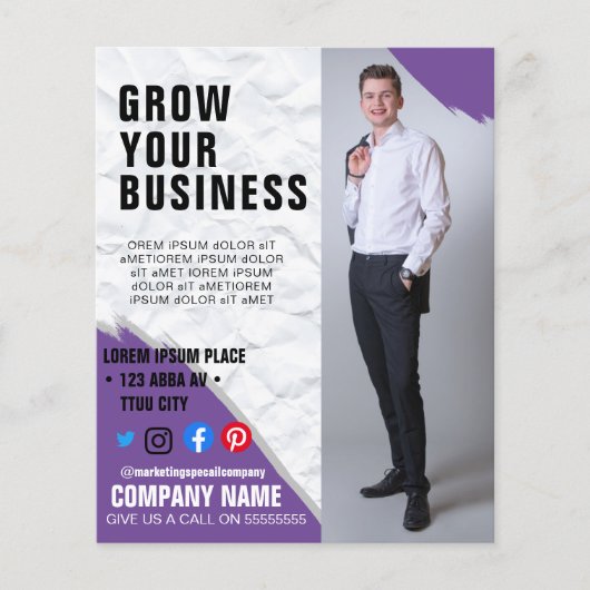 Poster voor zakelijke marketing flyer (Voorkant)