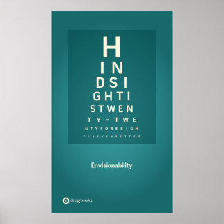 Poster voor zichtbaarheid 18 x 30 inch
