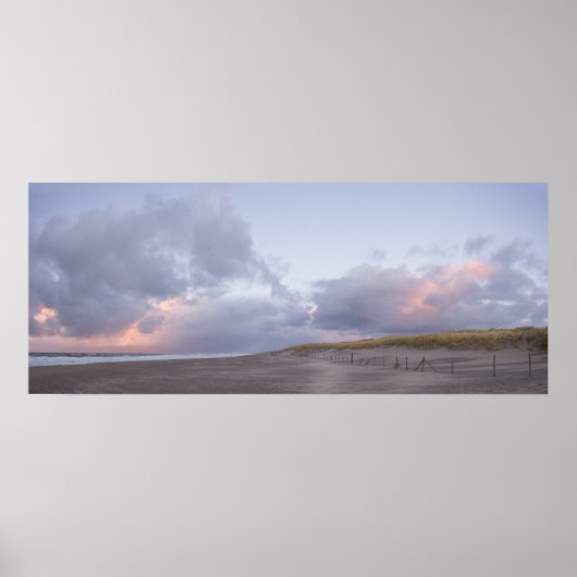 Poster voor zonnescherm aan de Nederlandse kust (Voorkant)