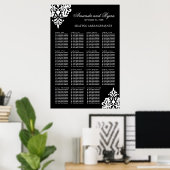 Poster voor zwarte en witte zitplaats (Thuiskantoor)