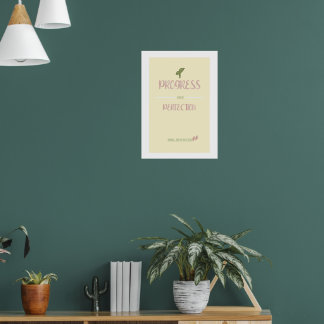 Poster 'Voortgang boven perfectie'