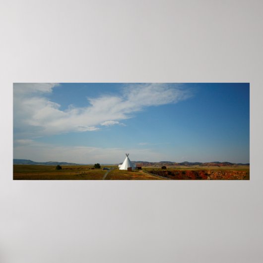 Poster Vore buffalo saut, Wyoming (Devant)