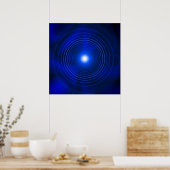 Poster Vortex bleu (Cuisine)