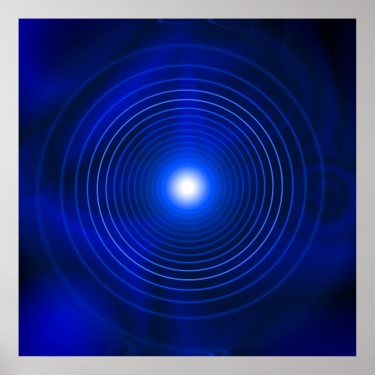 Poster Vortex bleu (Devant)