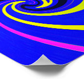 Poster Vortex bleu (Coin)