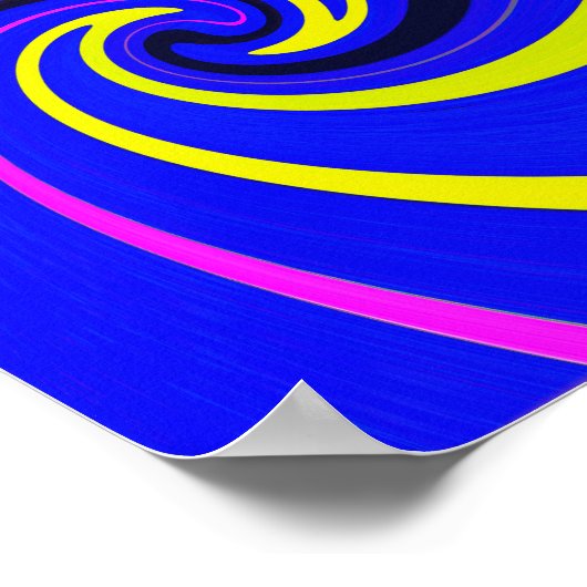 Poster Vortex bleu (Coin)