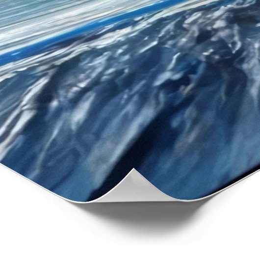 Poster Vortex bleu (Coin)