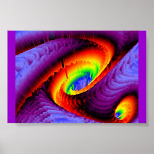 Poster Vortex d'arc-en-ciel