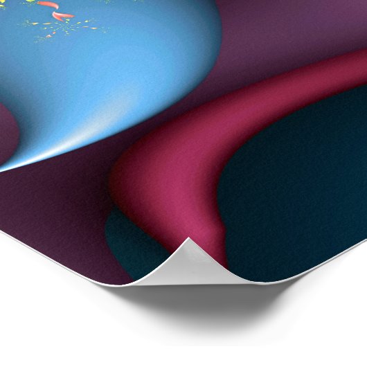 Poster Vortex des couleurs (Coin)