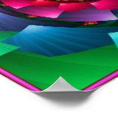 Poster Vortex des couleurs arc-en-ciel (Coin)