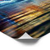 Poster Vortex émotionnel : Vague cinématique de couleurs (Coin)