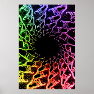 Poster : Vortex fractal coloré