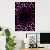 Poster : Vortex fractal psychédélique (Bureau à domicile)
