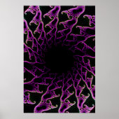 Poster : Vortex fractal psychédélique (Devant)