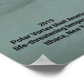 POSTER VORTEX POLAIRE ATTEINT ITHACA NEW YORK 2019 (Coin)