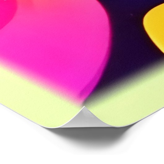 Poster Vortex psychédélique de couleur (Coin)