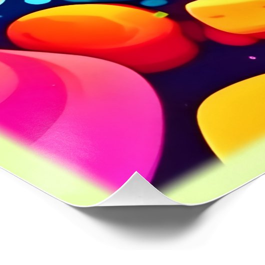 Poster Vortex psychédélique de couleur (Coin)