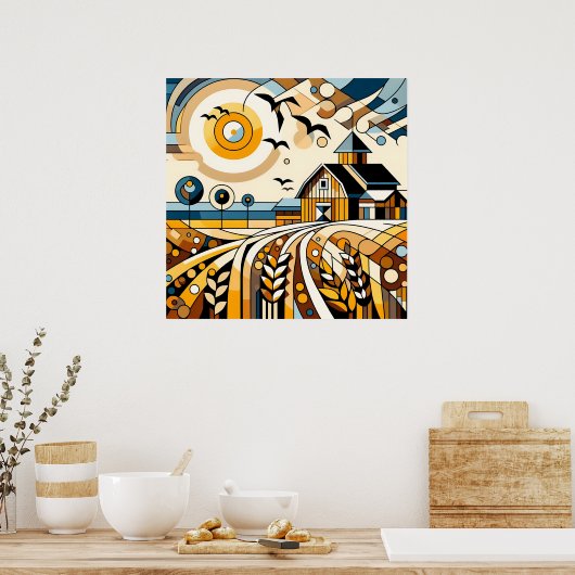 Poster Vortex rustique (Cuisine)