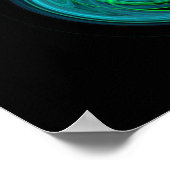 POSTER VORTEX VERT BLEU (Coin)
