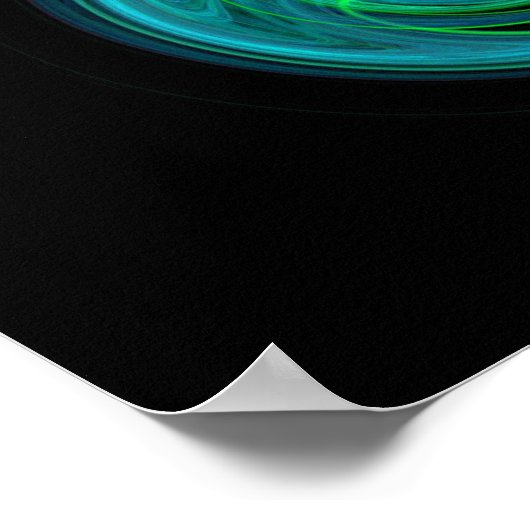 POSTER VORTEX VERT BLEU (Coin)