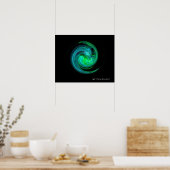 POSTER VORTEX VERT BLEU (Cuisine)