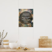 Poster Vos Cercles D'Oeuvre Chaleureux De Grunge Favoris (Cuisine)