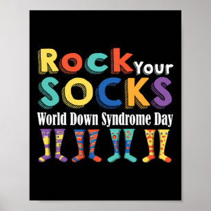 Poster Vos chaussettes mignonnes 3-21 Trisomie 21 Monde S
