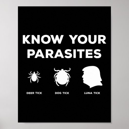 Poster Vos Parasites N'Importe Qui, À L'Exception De La C (Devant)