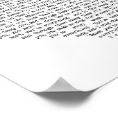 Poster Vos paroles de chanson préférées et de la musique  (Coin)