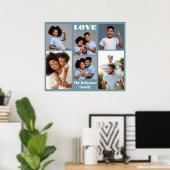 Poster VOS photos, texte et couleur (Bureau à domicile)