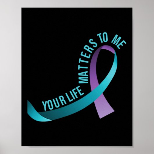 Poster Vos Problèmes De Vie Pour Moi Suicide Prévention (Devant)