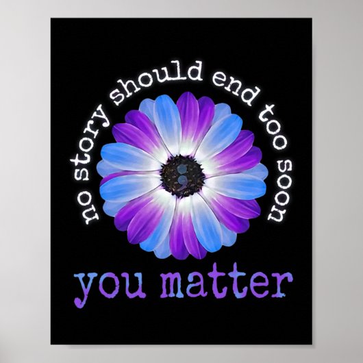 Poster Vos problèmes de vie Prévention du suicide Da (Devant)