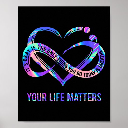 Poster Vos problèmes de vie Prévention du suicide Sensibi (Devant)