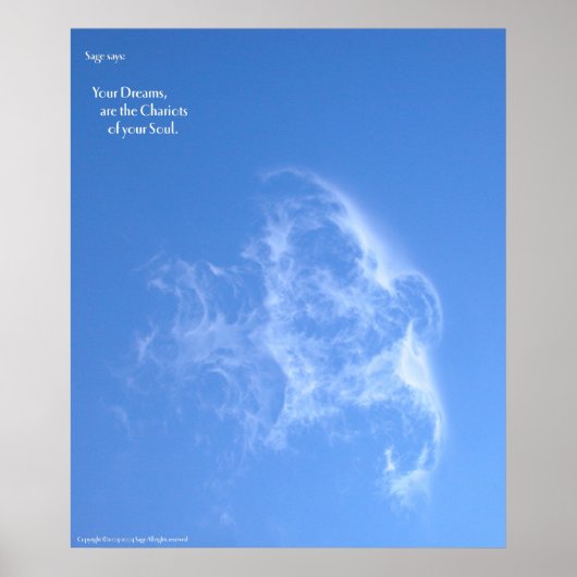 Poster Vos rêves sont les chariots de votre âme (Devant)