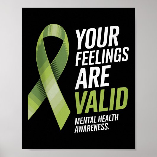 Poster Vos Sentiments Sont Valables Sensibilisation À La  (Devant)