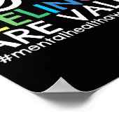 Poster Vos sentiments sont valides Sensibilisation à la s (Coin)