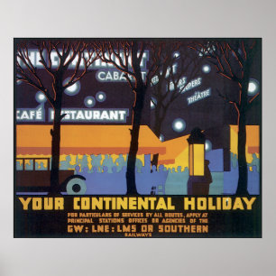 Poster Vos vacances continentales