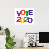 Poster Vote 2020 (Bureau à domicile)