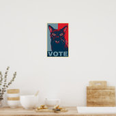 Poster VOTE, avec Manny Halloween Cat (Cuisine)