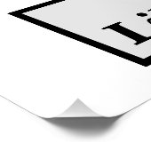 Poster VOTE BLUE Femmes Liberté Justice Drapeau Elections (Coin)