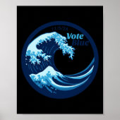 Poster Vote Blue Wave Democrats Kamala Harris Election Da (Devant)