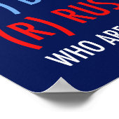 Poster Vote D pour Democrat R = Russia Drôle Election (Coin)